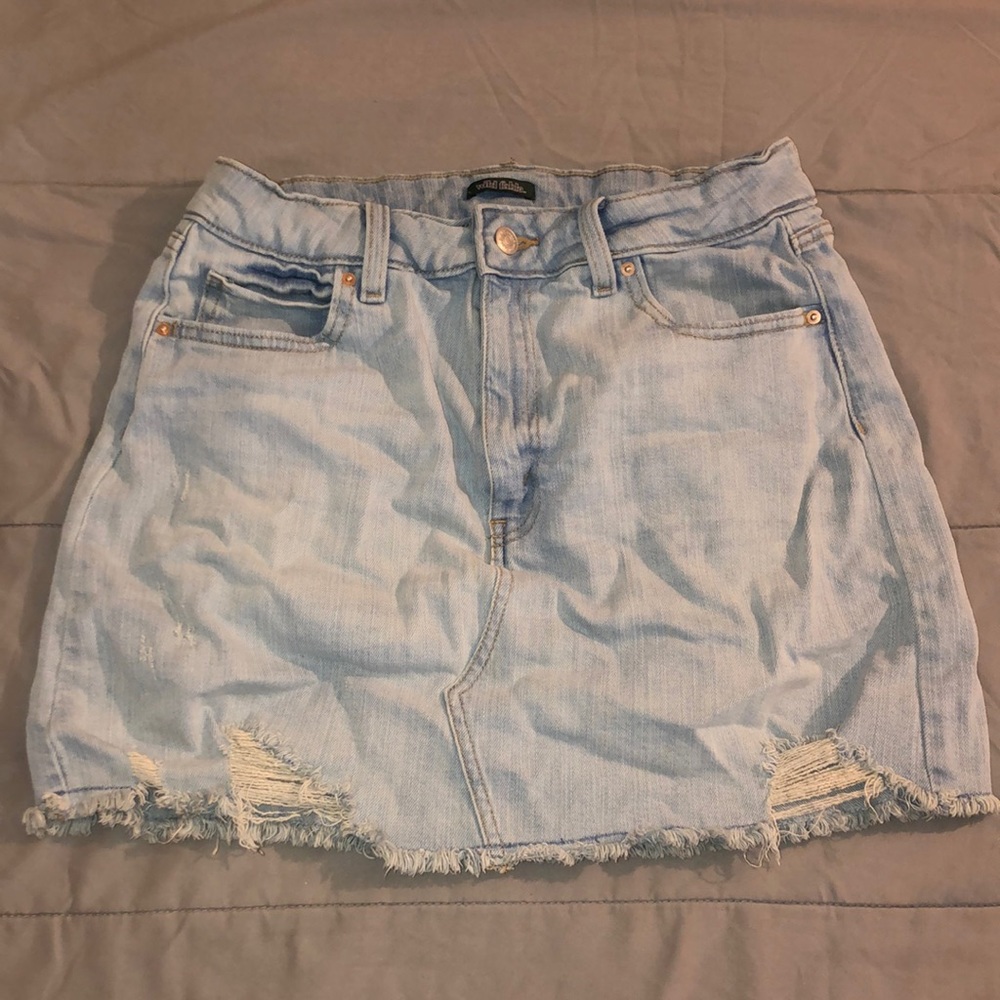 Jean mini skirt
